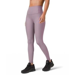 Lululemon Zoned In Leggings High Rise Tight 27" Purple Senseknit Sz 6